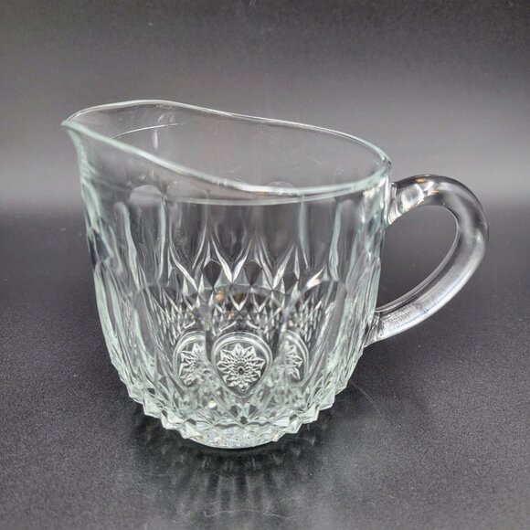 Vintage Creamers Syrup Pitchers Condiment And Sugar Bowl Servers Clear Glass - Picture 8 of 16